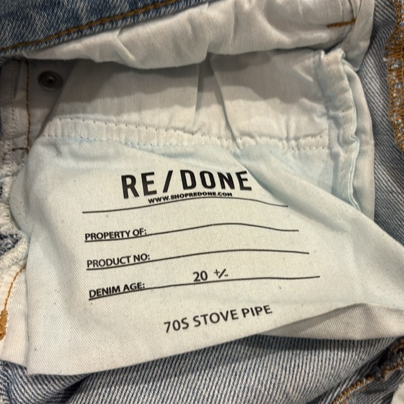 Re/done 70s stovepipe jeans - Picture 5 of 8